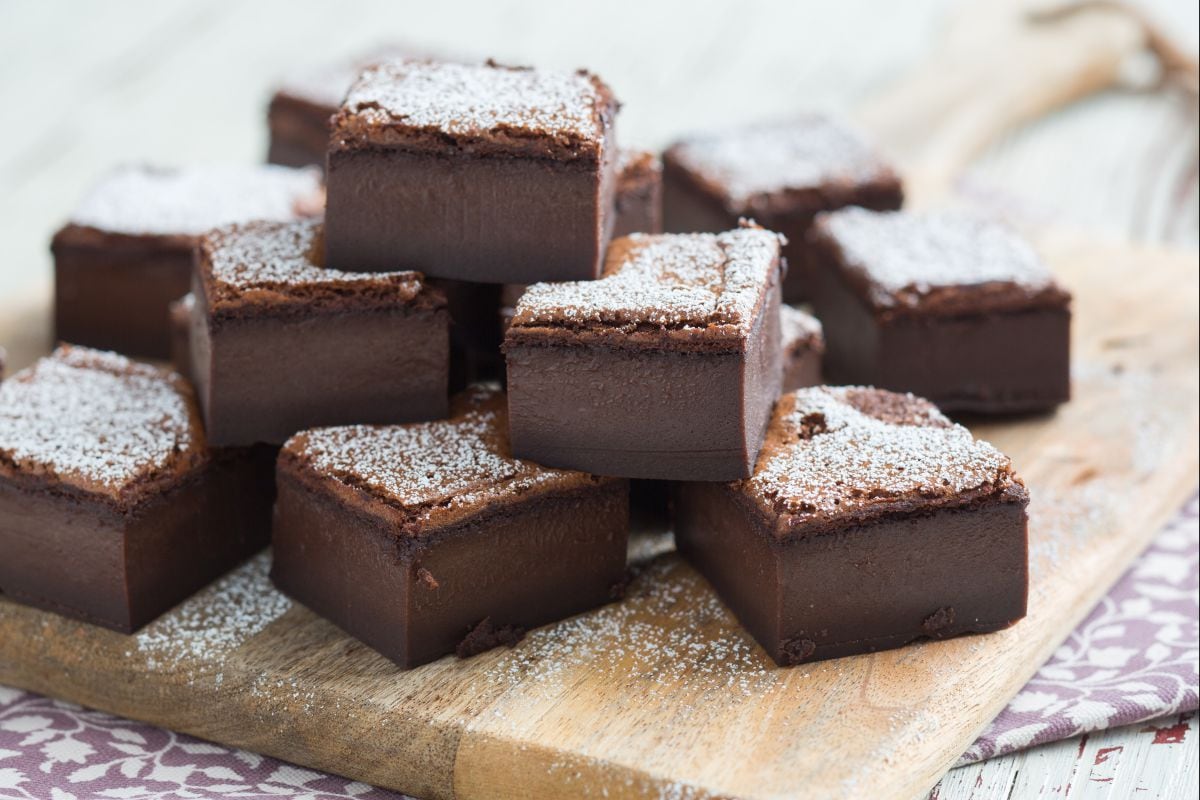 Torta mágica de cacau