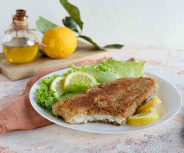 Bacalhau crocante na frigideira