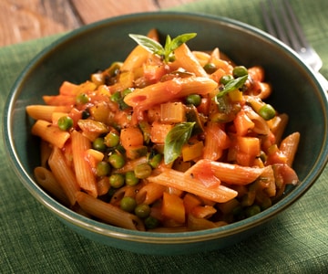 Penne ao ragú de vegetais