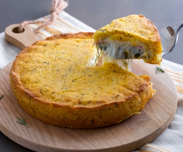 Torta de batata e presunto