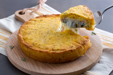 Torta de batata e presunto