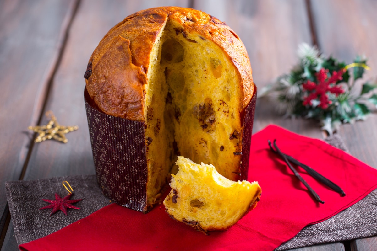 Panetone pera e chocolate