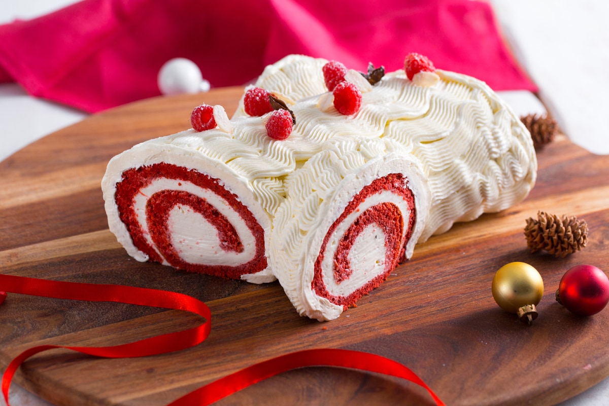 Tronco de Natal red velvet