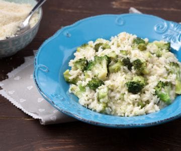 Risoto com brócolis