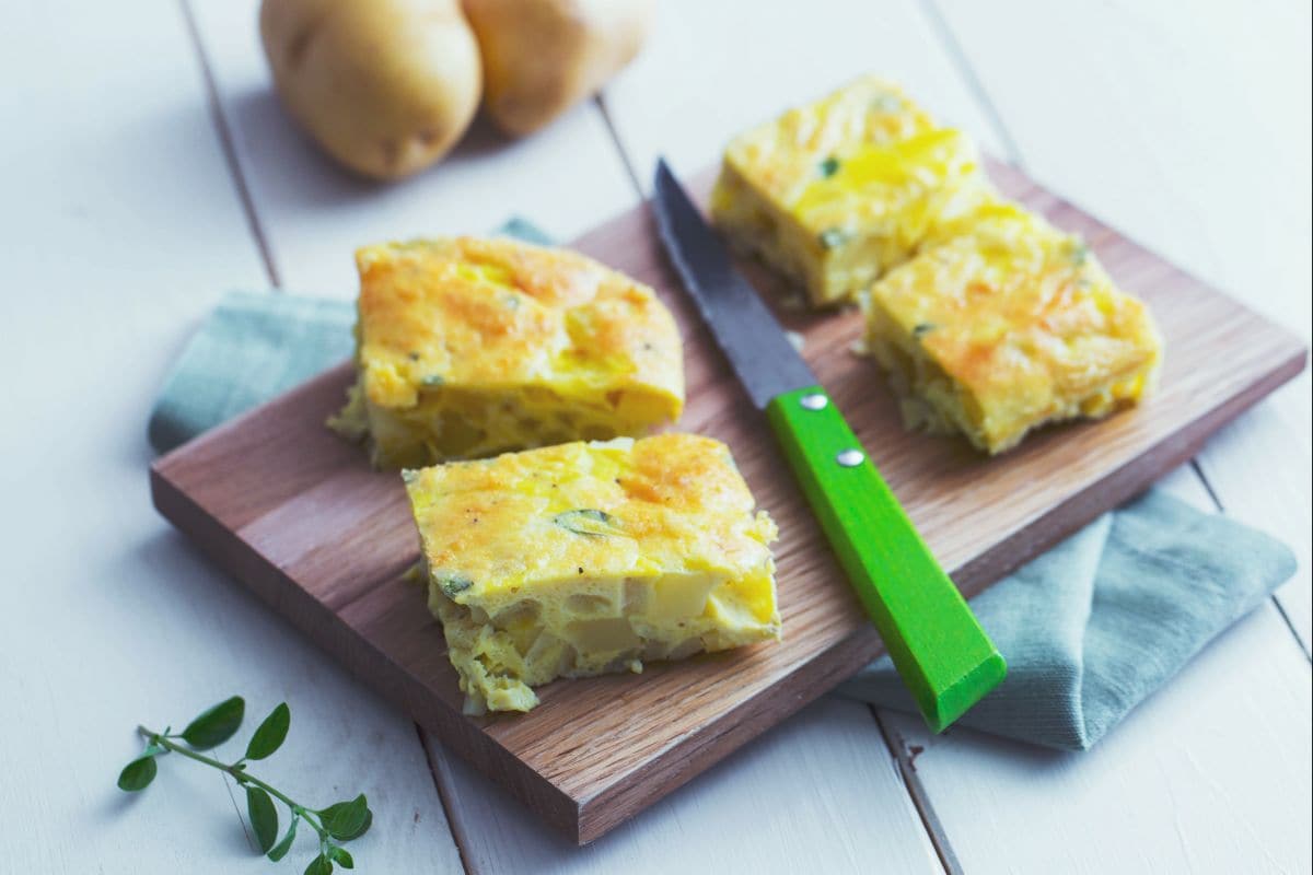 Fritada de batata no forno