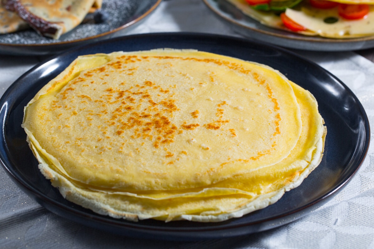 Crepes doces e salgadas (receita básica)