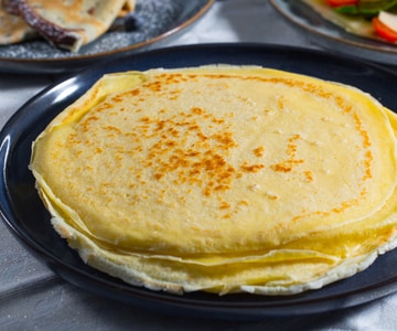 Crepes doces e salgadas (receita básica)