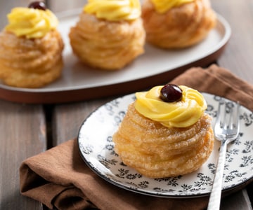 Zeppole de São José fritas