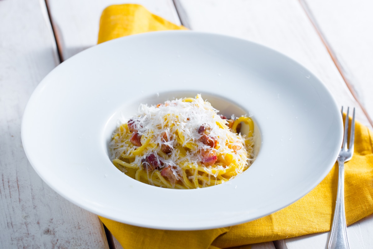 Carbonara alla romana cremosa